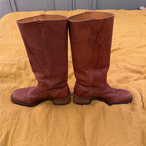 Brown Leather Frye Boots campus - Picture 2 of 5